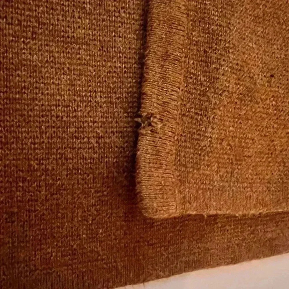 JCrew Factory Collarless sweater-blazer- Size XL Camel Brown - Picture 5 of 9